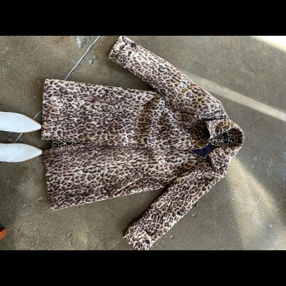 J. Crew leopard print women’s size 6 coat